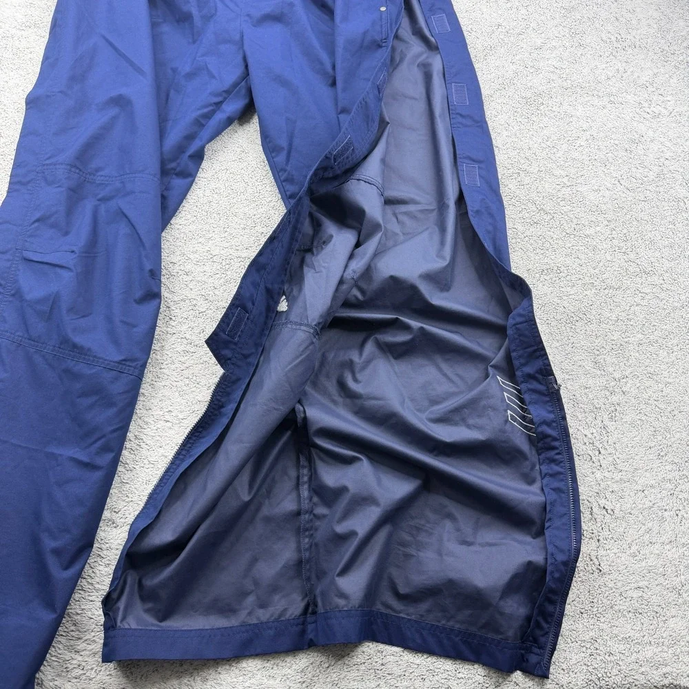 Vintage Adidas Tear Away Pants Mens 2XLT XXLT Blue Baggy Basketball Y2K Warm Up